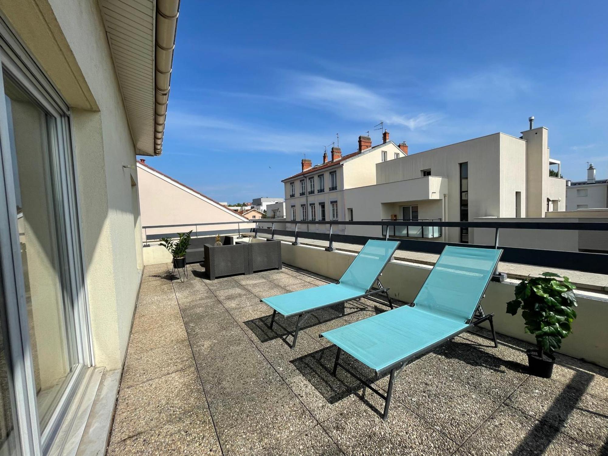 Bngo I Immense Rooftop Lyon I 2 Chambres, 4 Places Parkings, 2 Immenses Terrasses, 8 Personnes Buitenkant foto